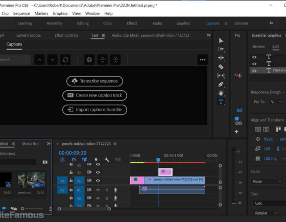 Adobe Premiere Pro CS6 Screenshot