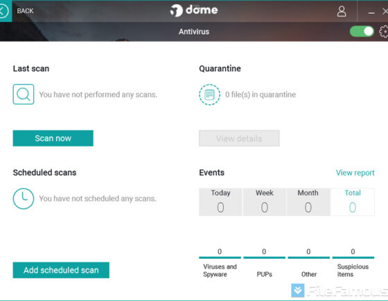 Screenshot Antivirus Panda